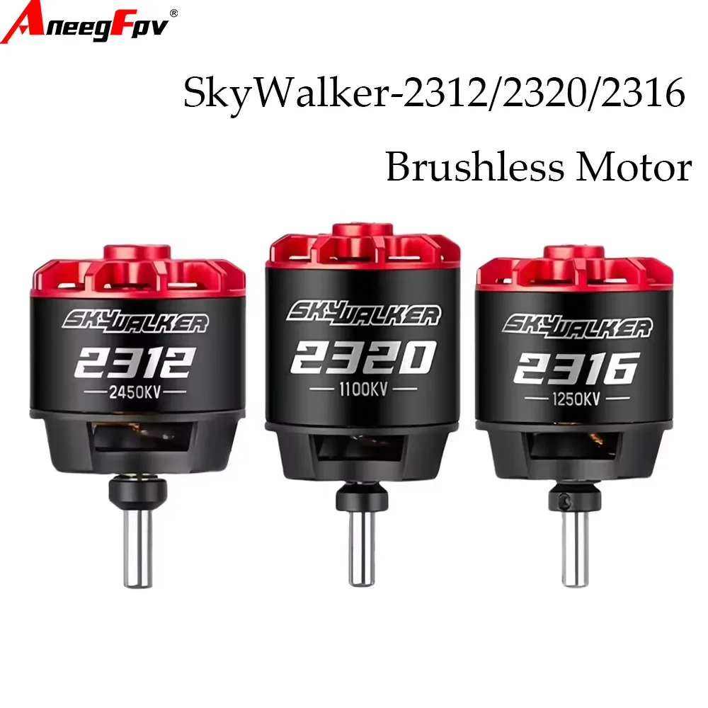 

Бесколлекторный двигатель Hobbywing SkyWalker2320/2312/2316 860KV/980KV/1100KV/1250KV/1400KV/2450KV 3-4S для радиоуправляемых дронов, самолетов и самолетов с фиксированным крылом