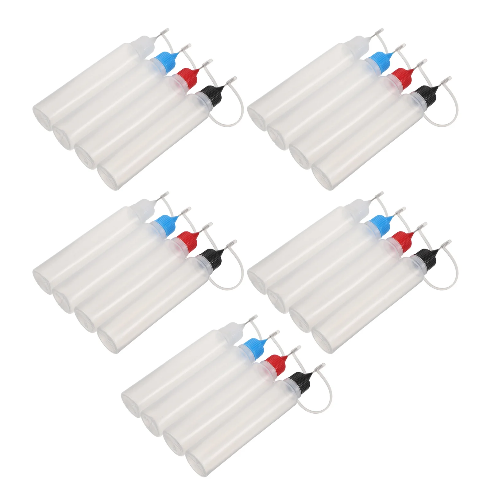 

20Pcs Quilling Glue Applicator 30Ml Clear Plastic Squeeze Bottle Fine Tip for Precision Craft Adhesive Dispensing Art Projects