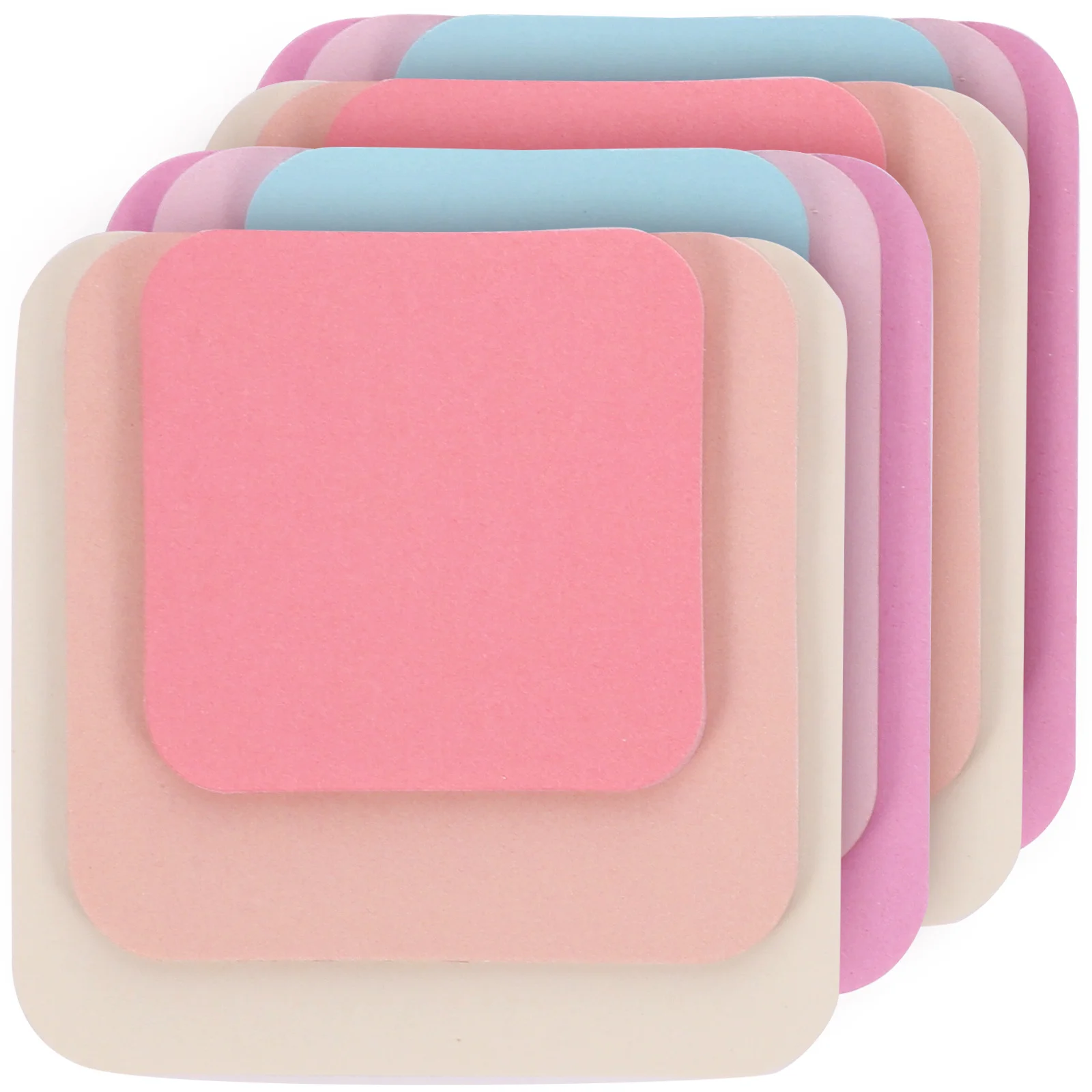 4pcs Sticky Tabs Memo Pads 1.5 X 2 Self-Adhesive Memo Stickers Decorative Notepad For School Office Organization Students