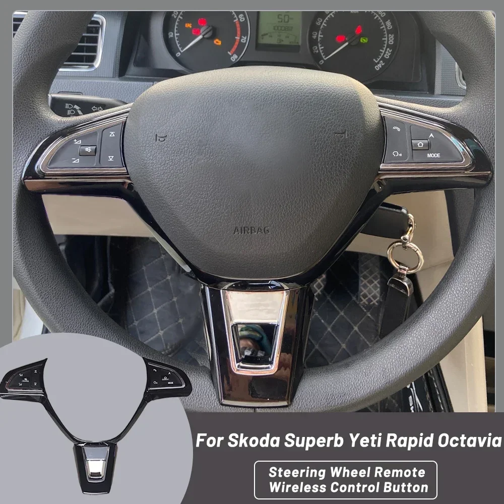 Steering Wheel Remote Wireless Control Button Volume Audio Control Switches for Skoda Octavia Superb Yeti Rapid Car Accessories