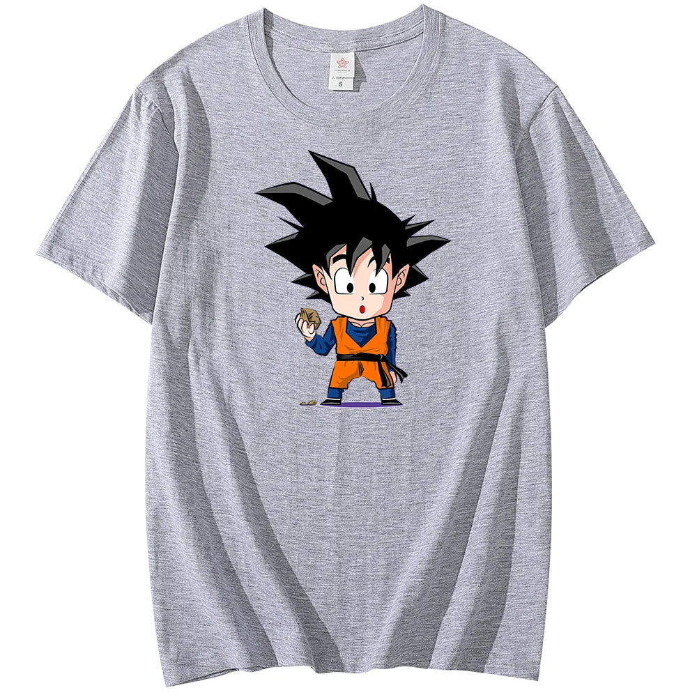 Anime Dragon Ball T-shirt Wukong Printed Men's and Women's T-shirt Leisure Sports Street Student Couple T-shirt