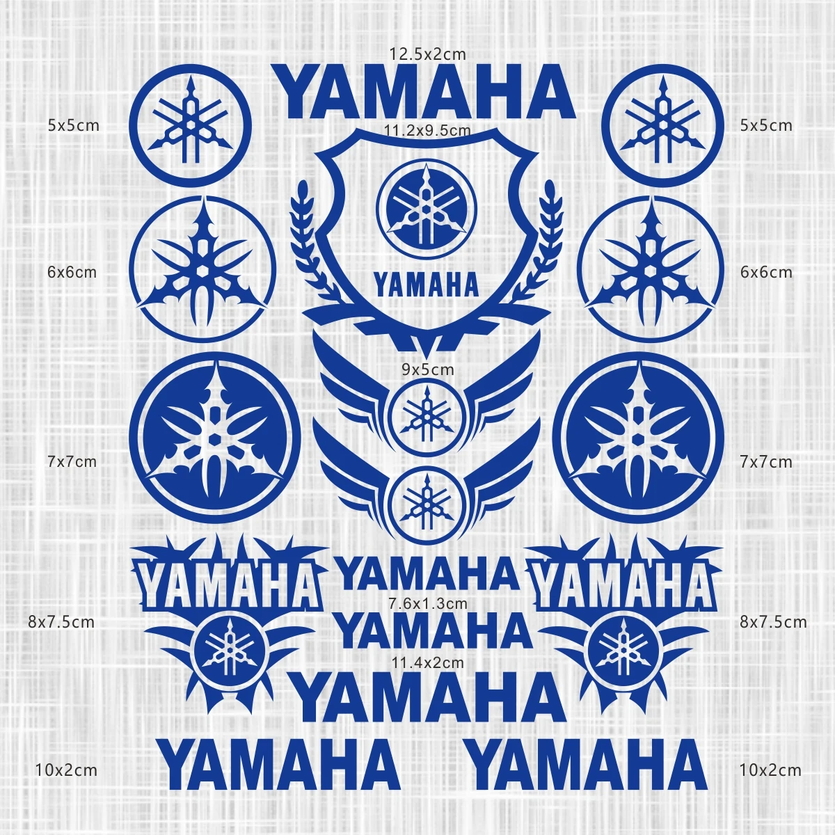 مجموعة ملصقات شعار الدراجة النارية من ياماها