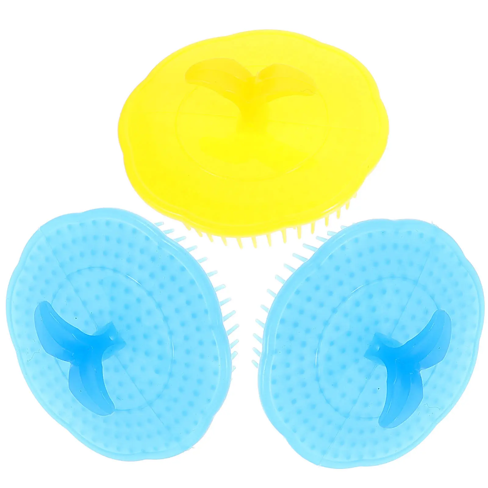 3Pcs Scalp Massage Hair Brush for Head Styling and Shower Use ABS Material Detangling Comb Reduces Hair Loss blood flow