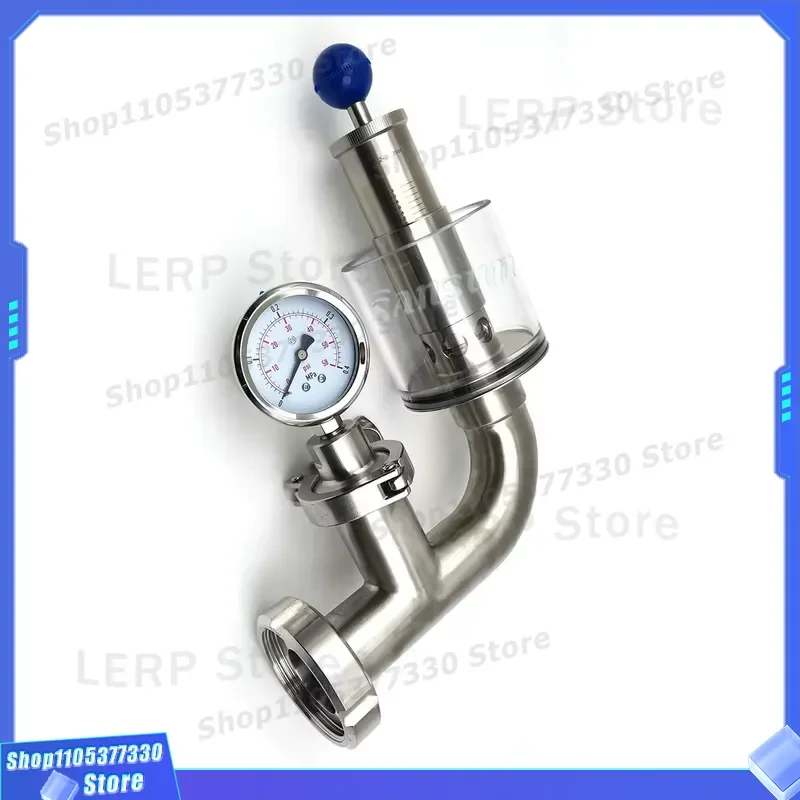 Stainless Steel Sanitary Male Nut Three Clip Valve Beer Sandblasting Fitting High Quality Industrial Pipe Connector Accessory