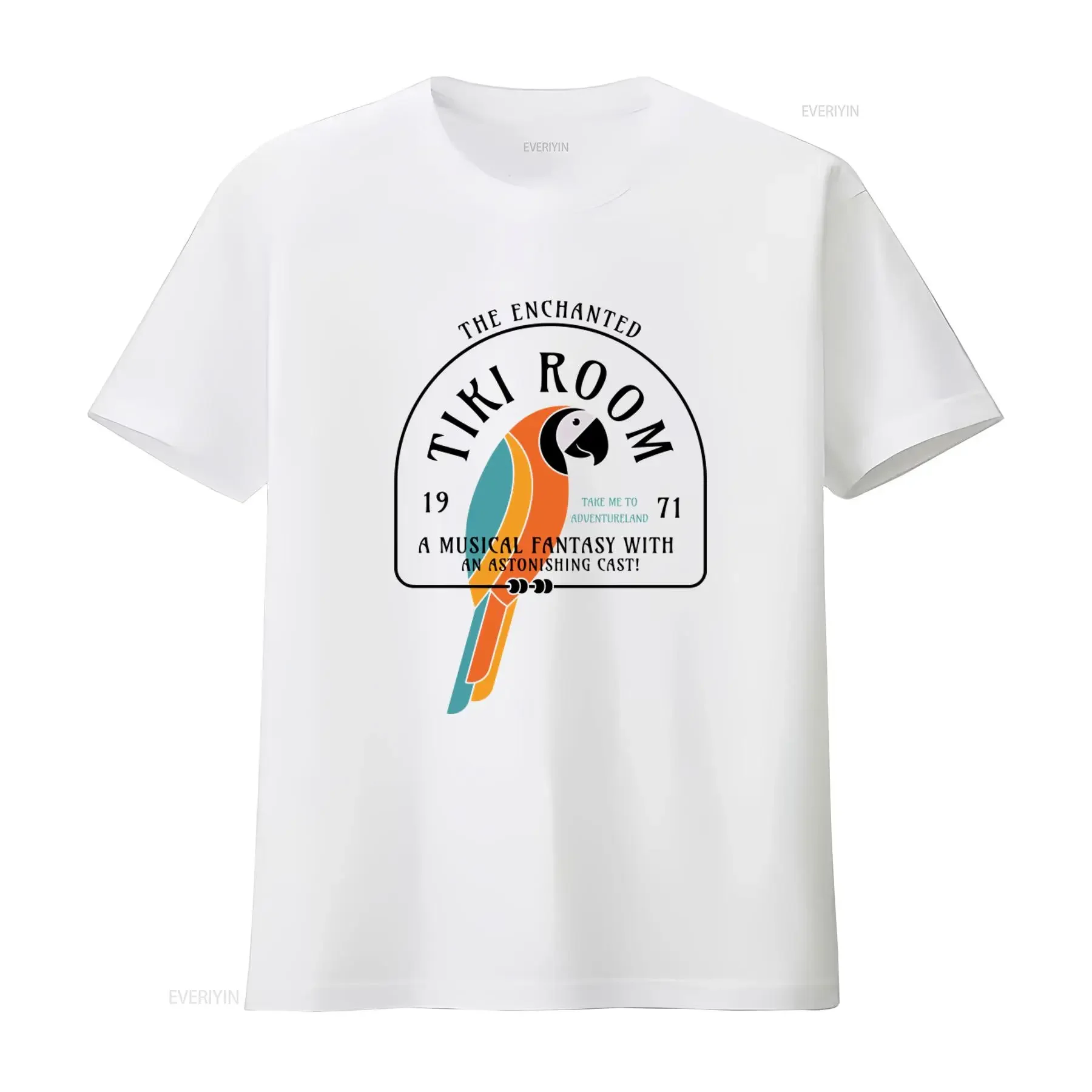 Enchanted Tiki Room Parrot Print Bella Canvas Jersey T Shirt A Musical Fantasy with an Astonishing Cast Design vintage Washed