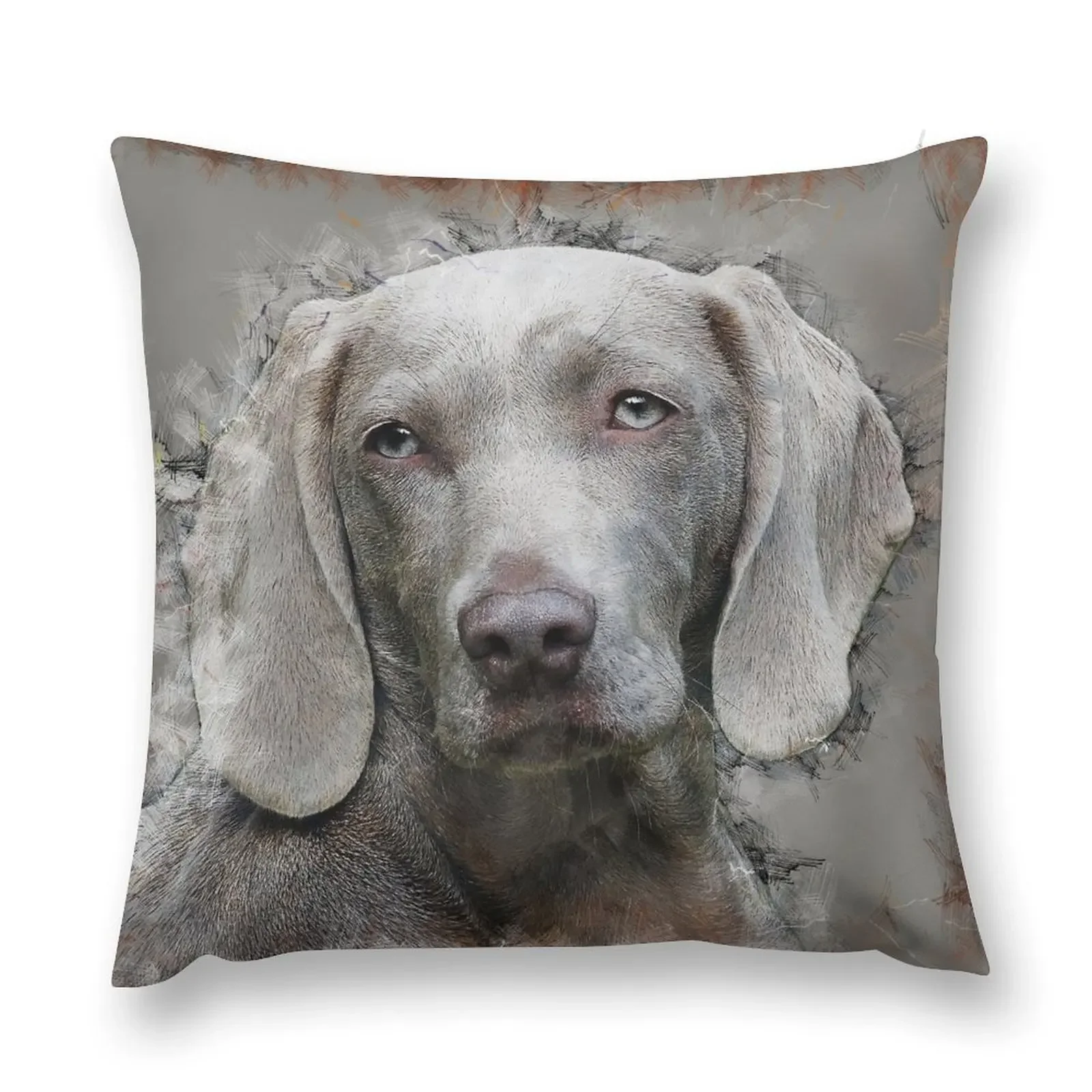 A beautiful Weimaraner Throw Pillow Sofas Covers Anime Decorative Cushions For Luxury Sofa pillow