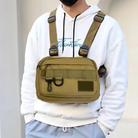 Tactical Chest Bag Backpack Front Rig Pouch Waist Vest Outdoor Camping Cycling Hiking Hunting Climbing Fishing Lure Fanny Pack
