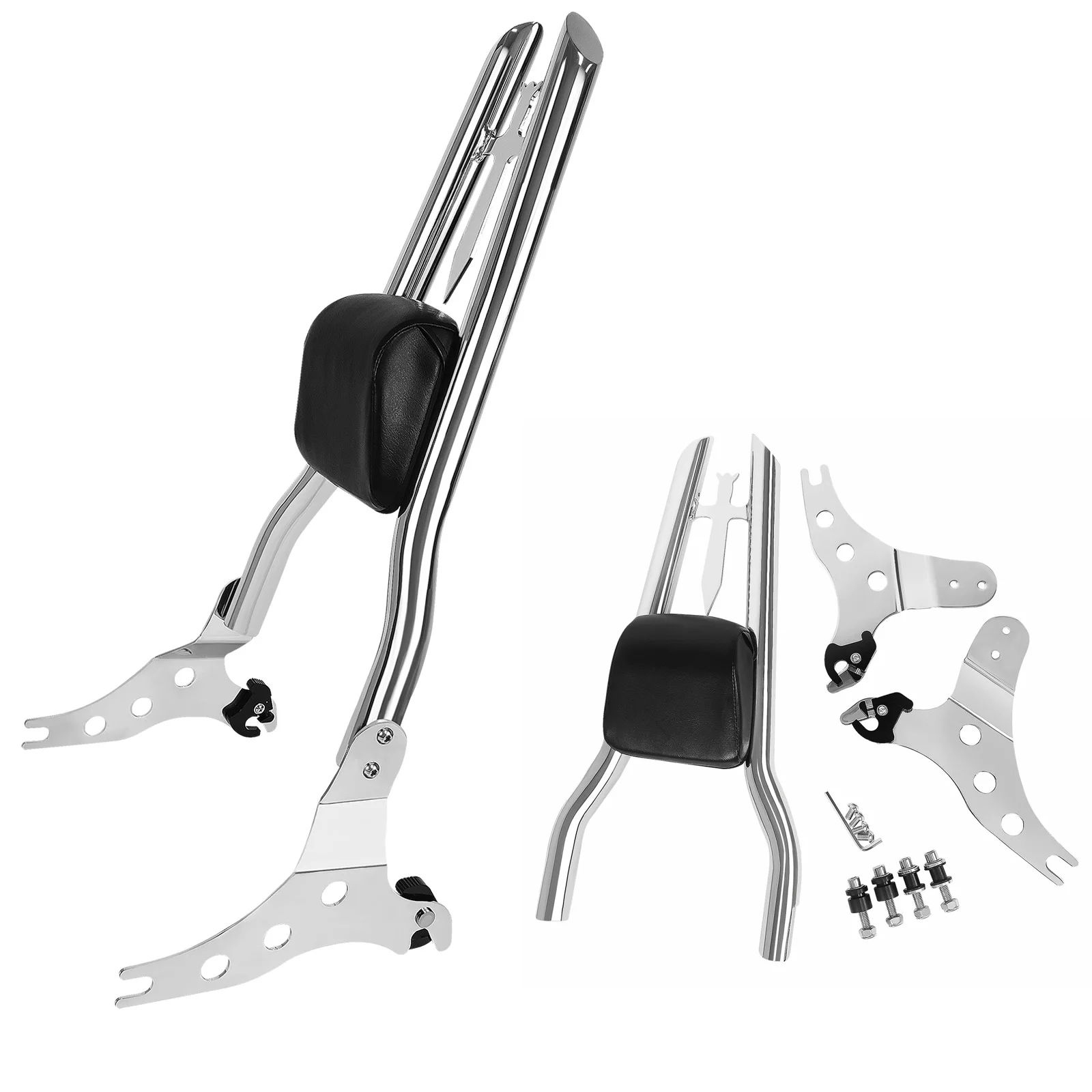For Harley Fat Boy 114 FLFBS 18-25 Fat Boy FLFB 2018-2019 Detachable Motorcycle Backres Upright Sissy Bar & Docking Hardware Kit view 6