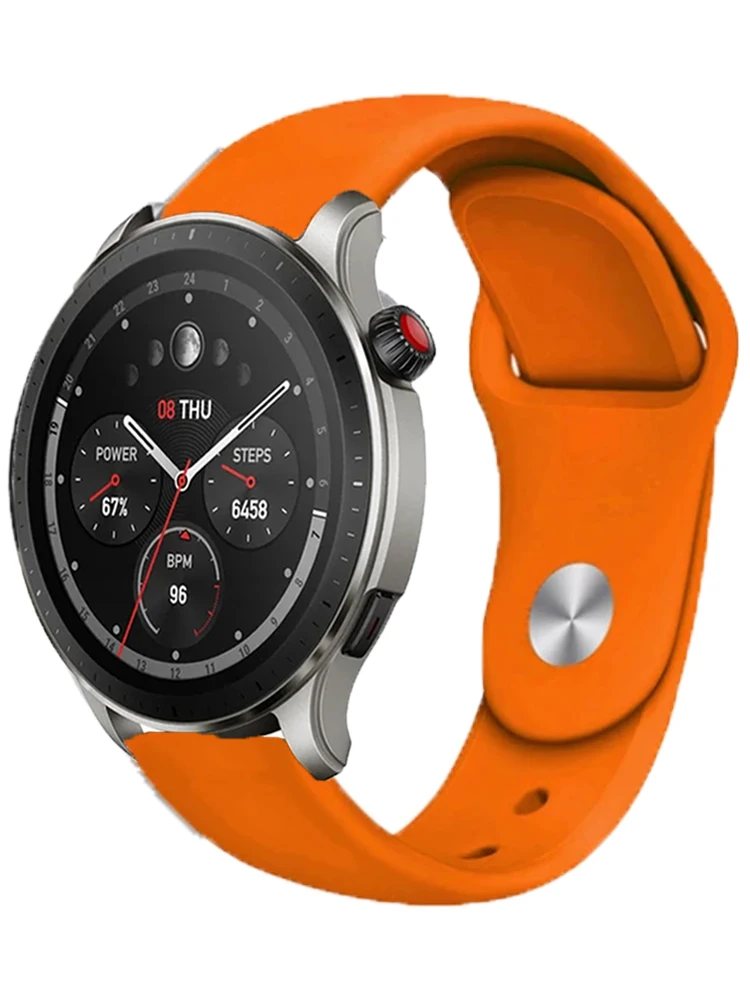 Soft Silicone Strap For Amazfit Bip 3/GTS/2/2e/2mini/3/4/4mini Stratos Pace 2/2S/3 GTR 47mm For Amazfit GTR 2/2e/3/3Pro/4 Band