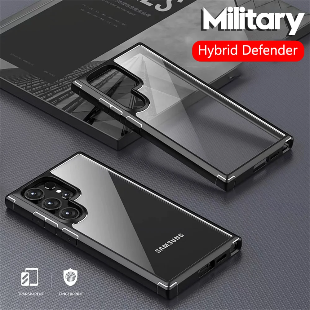 Military Armor Case for Samsung S24 S23 S22 Plus Ultra S21 FE A14 A13 A24 A54 A05 S A23 A15 A55 A35 A25 A32 A33 A52 A53 A34 F13