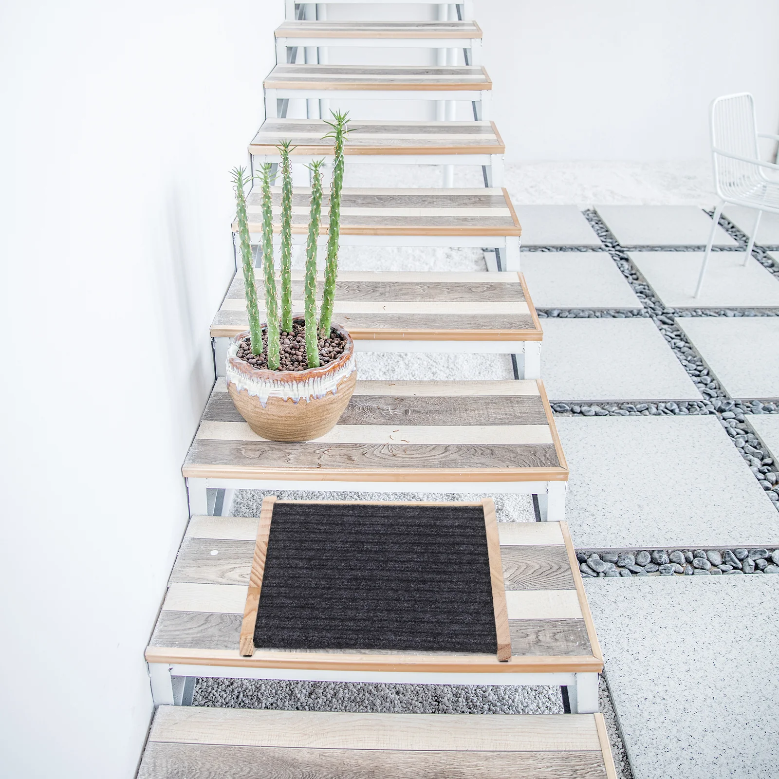 

Dog Stair Ramp Portable Pet Stairs for Bed Couch Car Low Profile Design Safe Non Slip Use At Home Pet Ramps for Stairs