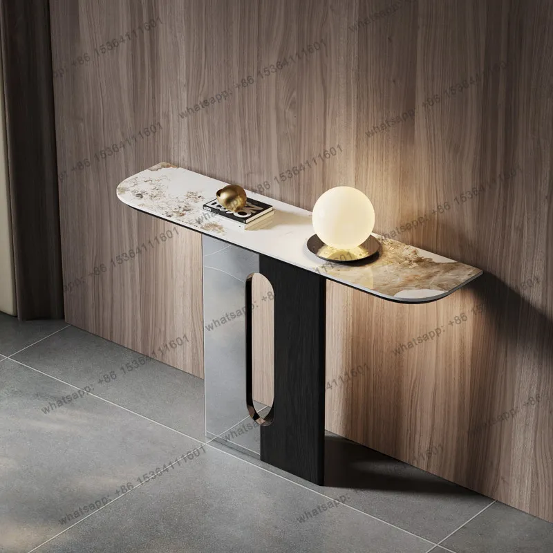 Light luxury minimalist entrance table, bar case entrance table high-end aisle