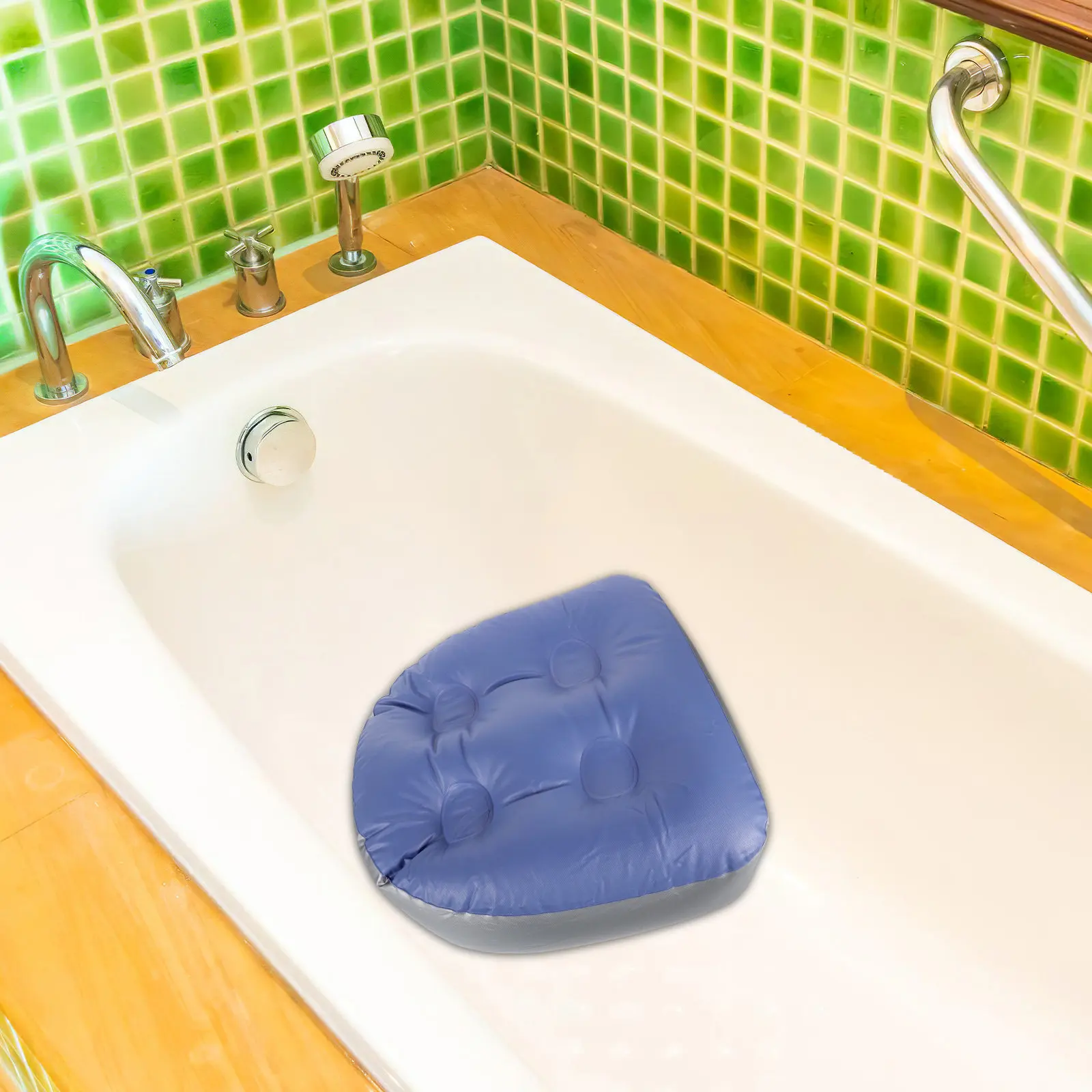 

Набор из 3 надувных подушек для ванны: эргономичные портативные подушки для взрослых для спа-процедур и купания в ванной