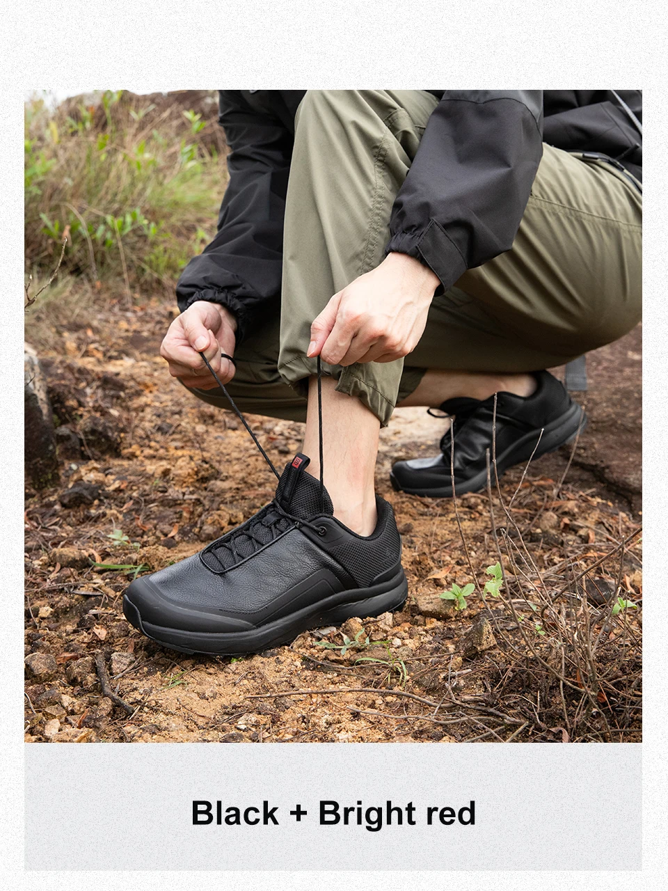Baasploa Männer Wandern Turnschuhe Litschi Leder Hohe Qualität Männlichen Trekking Klettern Turnschuhe Nicht-slip Luxus Designer Outdoor Schuh – Detail 10