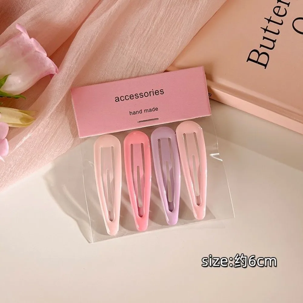 

Набор из 4 милых разноцветных геометрических заколок для волос: модные аксессуары для девочек, заколки-шпильки, детские очаровательные украшения для волос