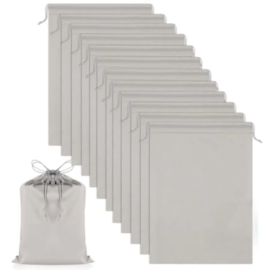 

12 Pcs Satin Adult Toy Bags with Drawstring Silk Adult Game Toy Storage Multi Purpose Foldable Pouch Lightweight Gift Organizer