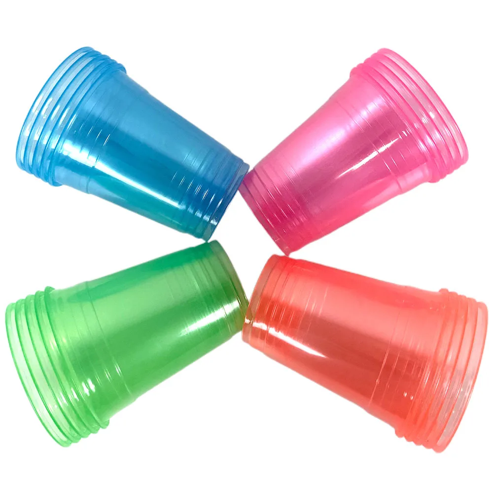 10–100 Stück rosa Plastikbecher, Einweg-Stemless-klare Becher für Cocktails, Plastikbecher, rosa Partybecher, Hochzeit, Geburtstag – Detail 2