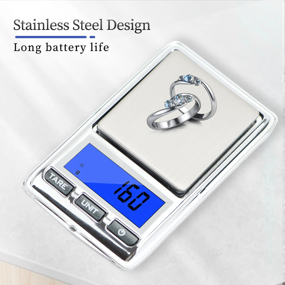 0.01g 200g Mini Electronic Scales High Precision Portable Digital Pocket Scale for Jewelry Gold Sterling Silver Balance Gram