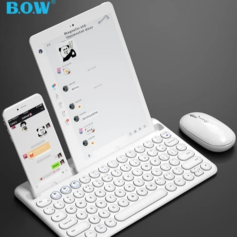 

Bow Charging Wireless Bluetooth Keyboard And Mouse External Mobile Phone Tablet Apple Ipadpro Keyboard And Mouse Cute Gift