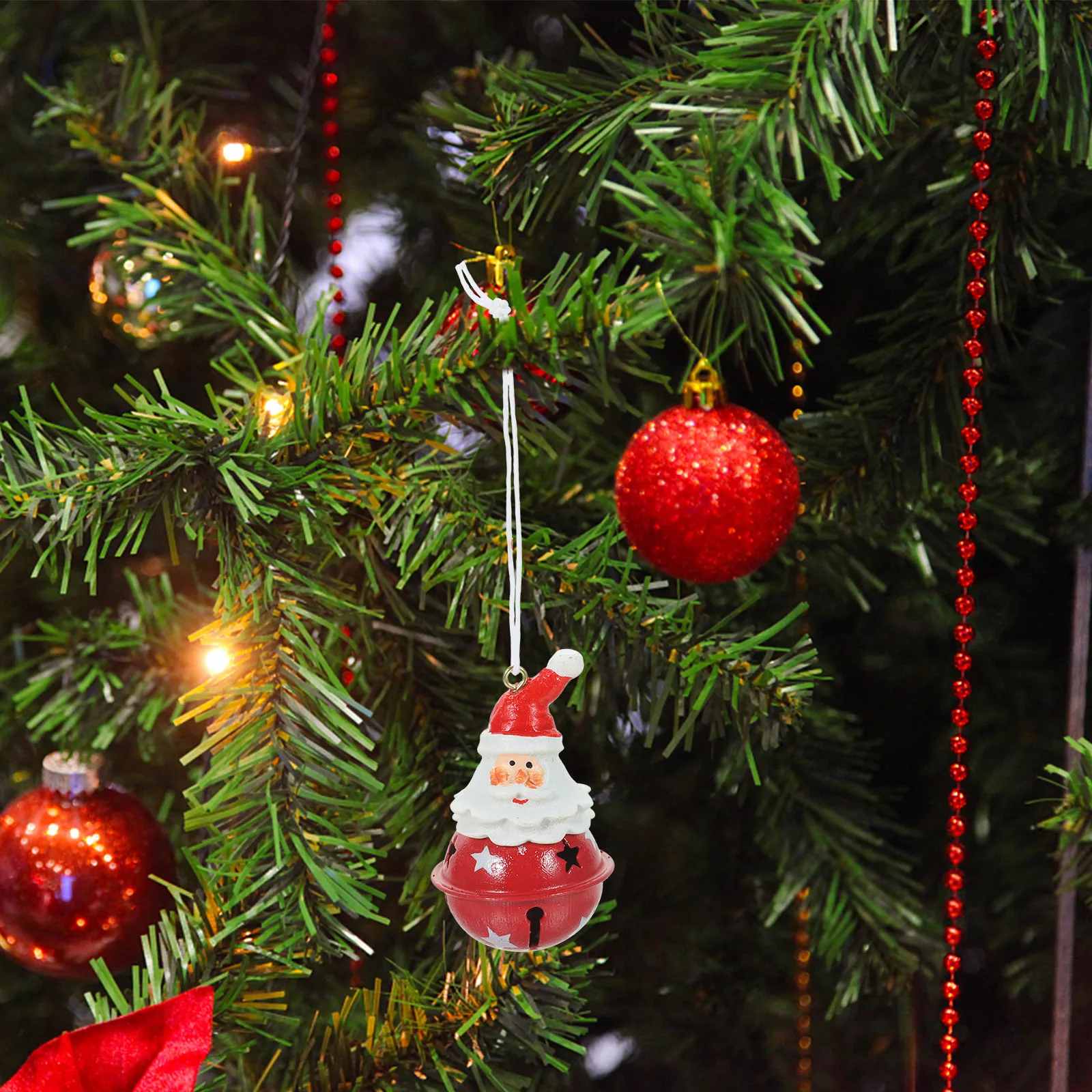 

Santa Claus Christmas Hanging Ornament Intricate Resin Design Festive Lightweight Decor for Xmas Tree Birthday Party Decor