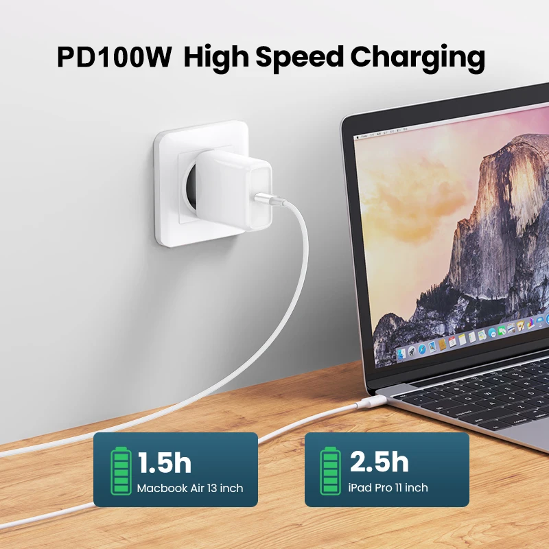 2m USB C To USB Type C Cable 100W USBC PD Fast Charging Charger Cord USB-C 5A TypeC Cable For Macbook Samsung Xiaomi POCO