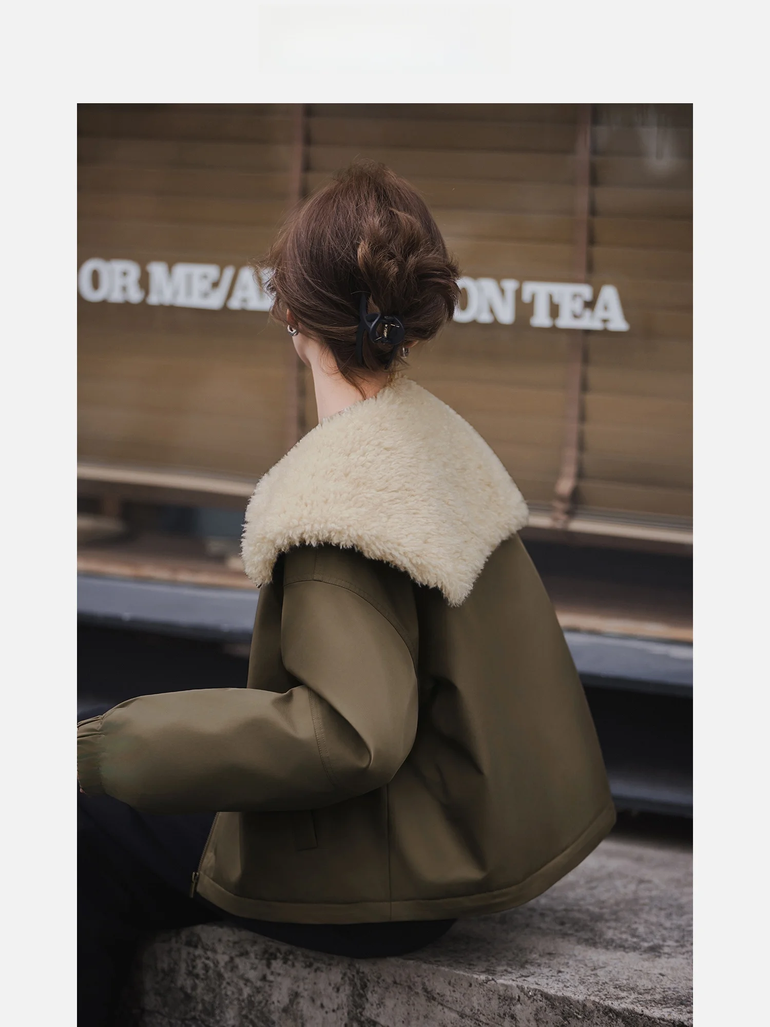 

Женская утепленная парка ort Du, осенне-зимняя, новая, белая, с отложным воротником, на подкладке из искусственного меха ягненка, для повседневной носки, стандартная длина рукава