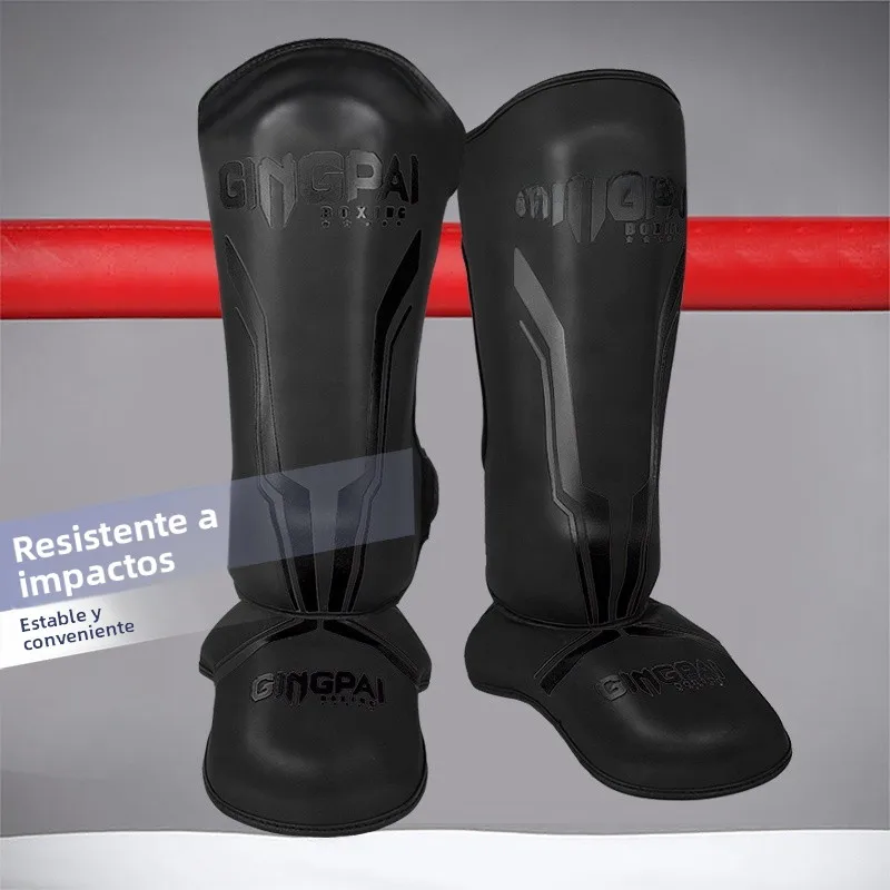 Protector de Piernas para Artes Marciales para Adultos, Protección de Tobillos y Pies para Boxeo, Muay Thai, Lucha Libre, Equ...
