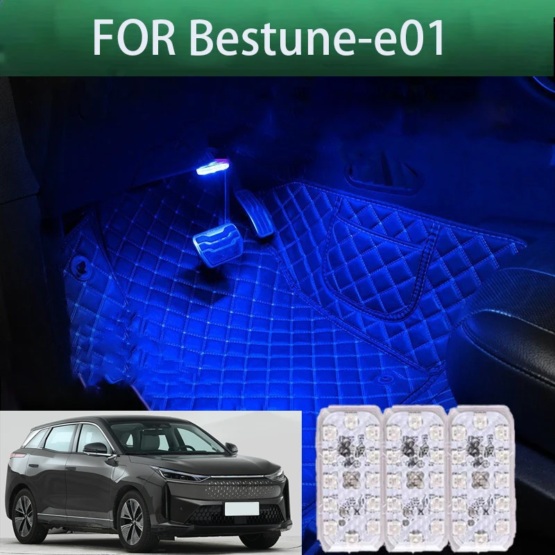 

FOR Bestune-e01 LED Car Interior Ambient Foot Light Atmosphere Decorative Lamps Party decoration lights Neon strips