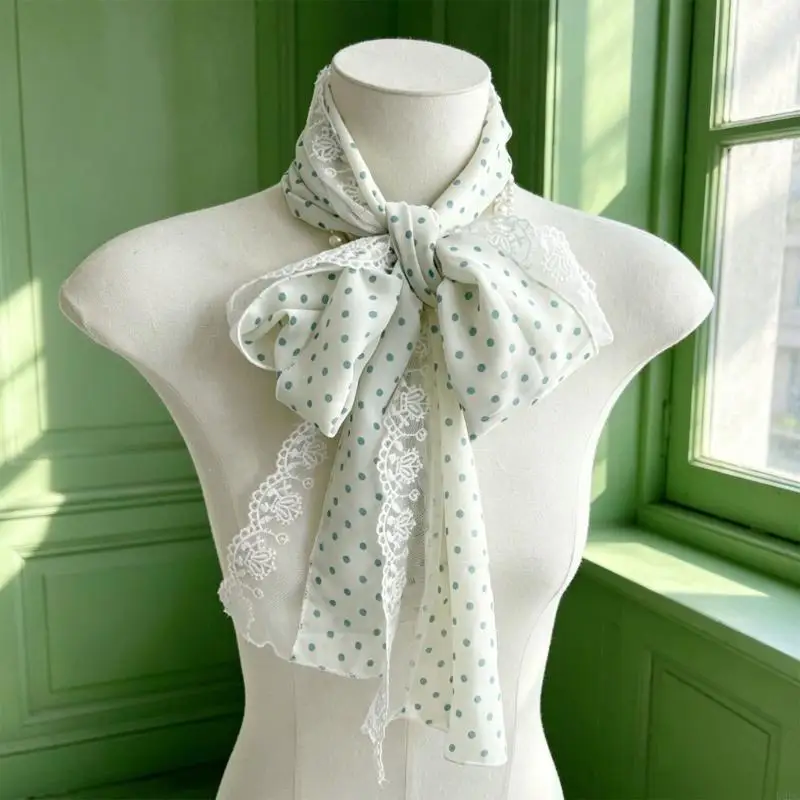 Stylish Unisex Scarf With Eye Catching Dots Gift Fashion Head Wrap Y166