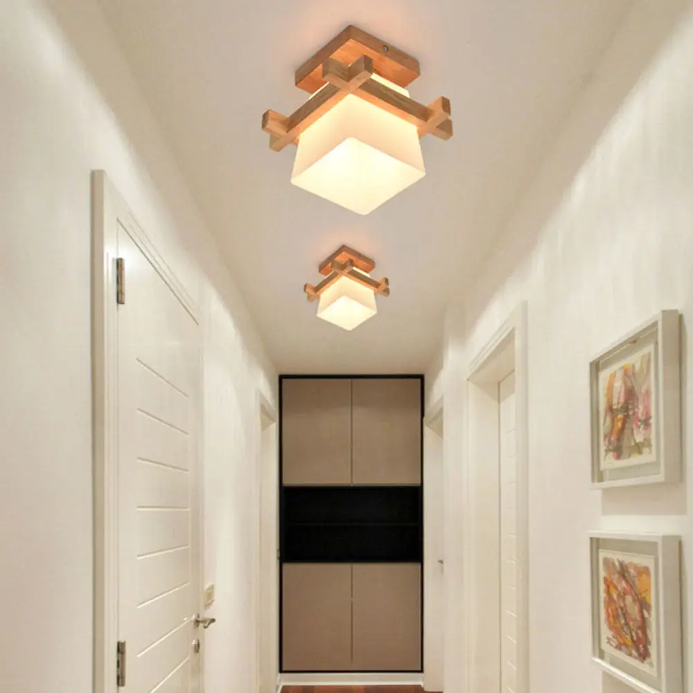 

Настенный светильник в японском стиле из массива дерева, одноламповый, современный, для дома, спальни, гостиной, светодиодный, для помещений