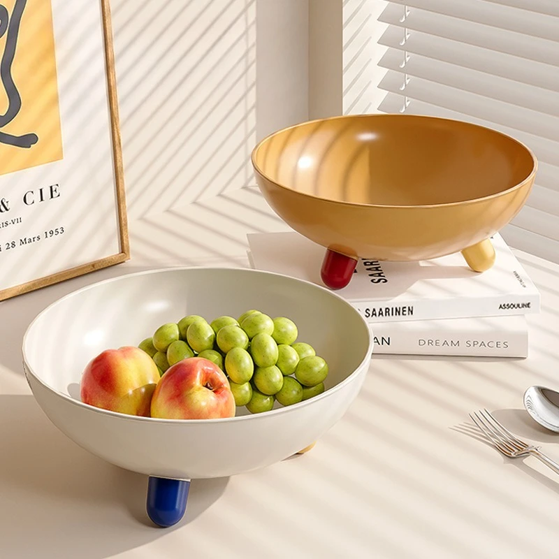 

Multi-Purpose Plastic Fruit Tray, Home Snack Nut Storage Plate, Creative Candy Dessert Server, Simple Elegant Living Room Deco