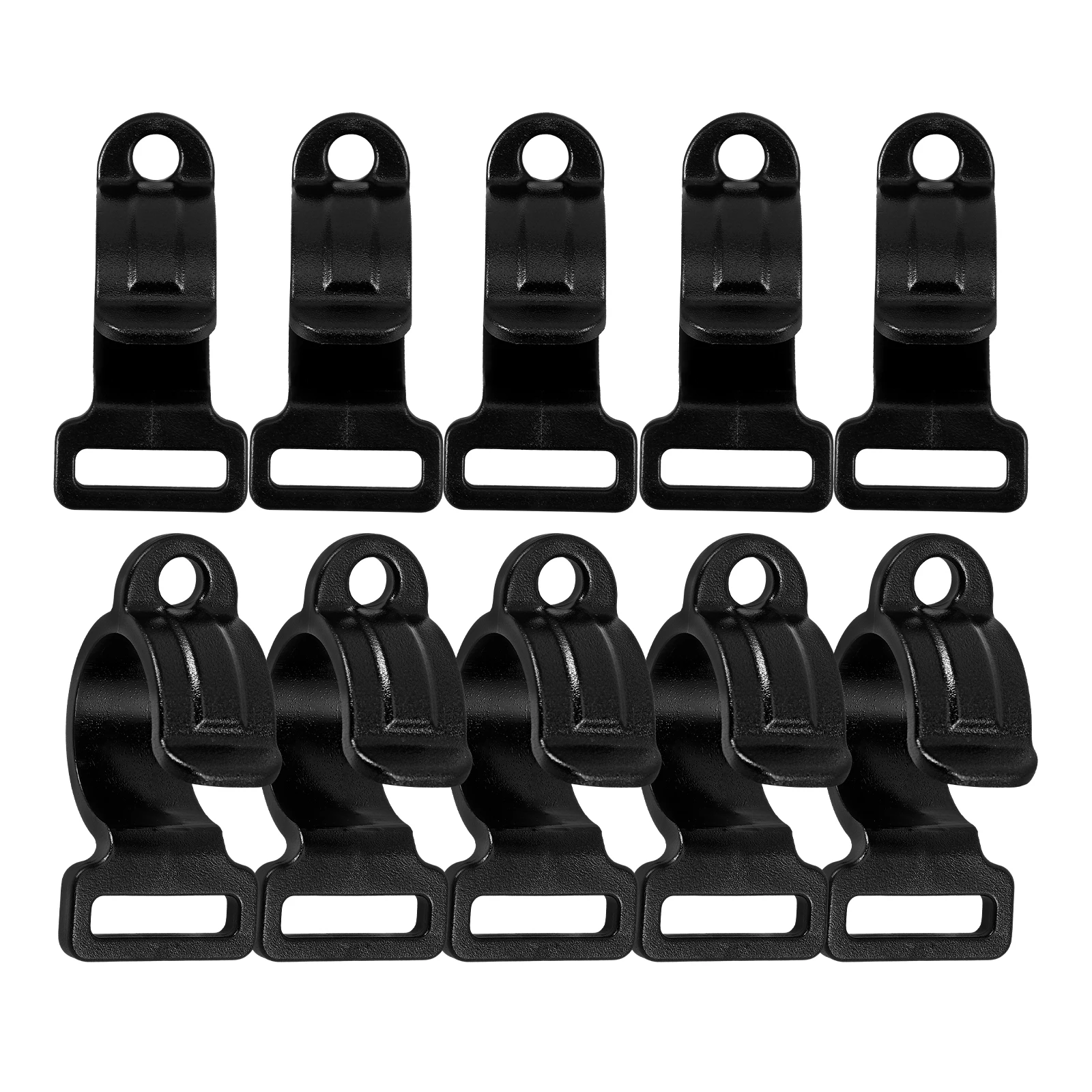 

10pcs Tent 24x20x17mm Camping Hooks Plastic Clips for Plastic Connection Hooks Tent Poles Storage Outdoor Canopy