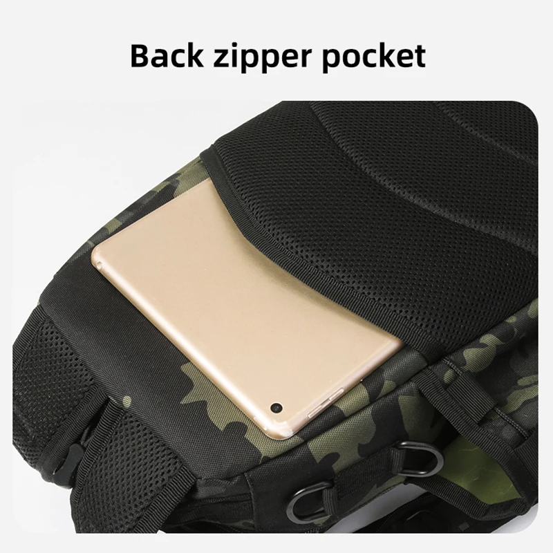 Large Capacity Fishing Backpack Fishing Tackle Bags Camping Molle Shoulder Chest Bag Lures Gear Box Utility Storage Accessories