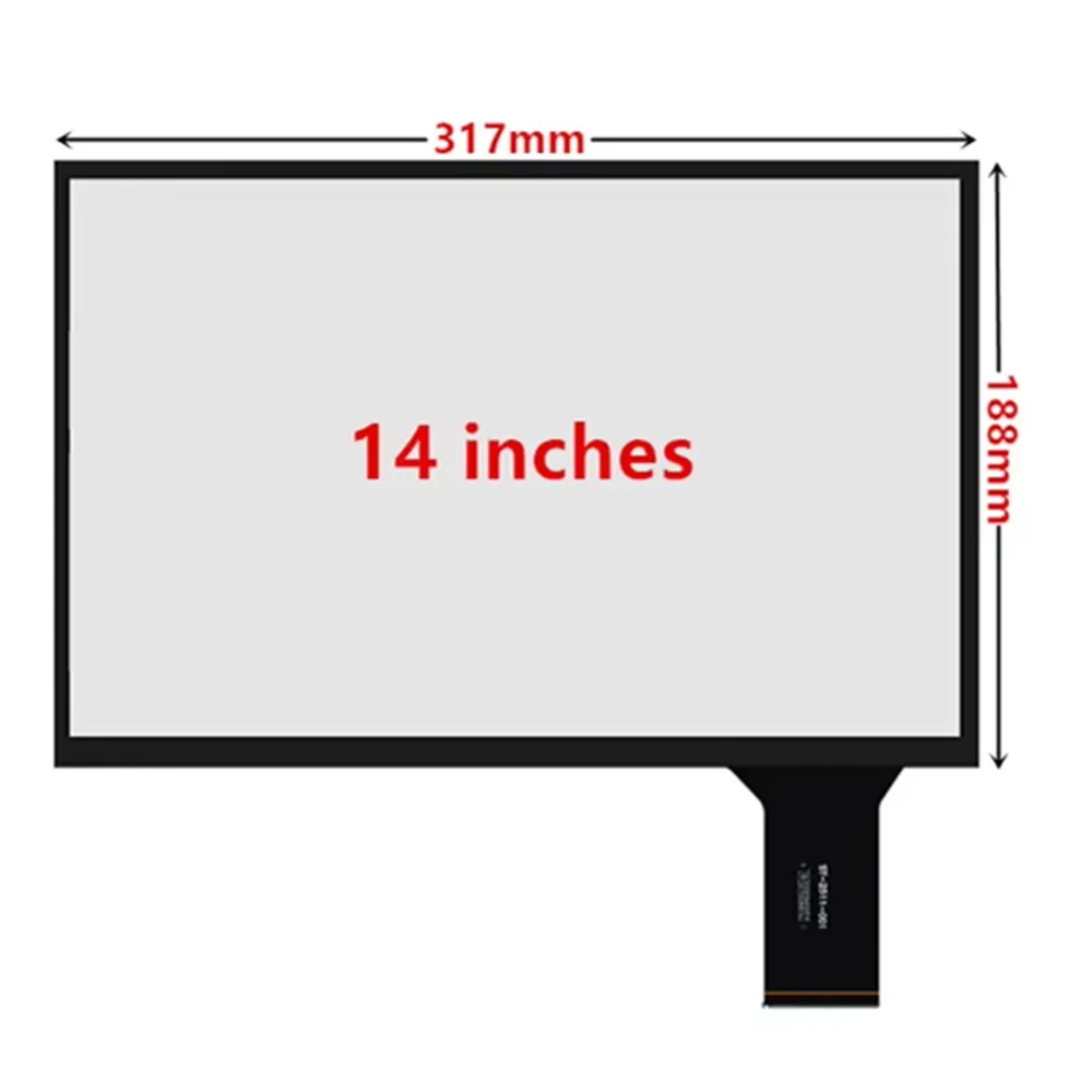 14 inch 317mm*188mm Industry Capacitive Touch Digitizer Touch Screen Panel Glass USB Driver Board