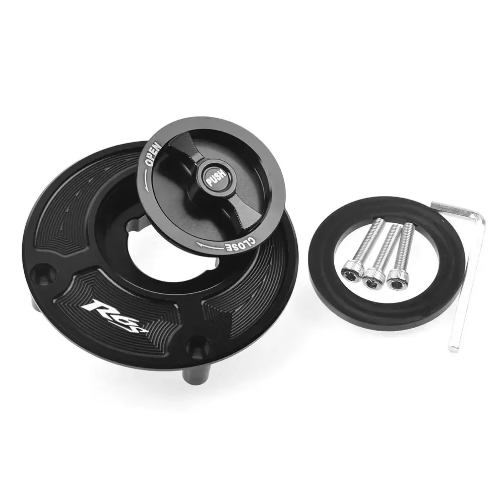 CNC Aluminum Keyless Fuel Gas Tank Cap Cover Fits Yamaha R6S All Years Motorcycle Accessories, 6 Colors