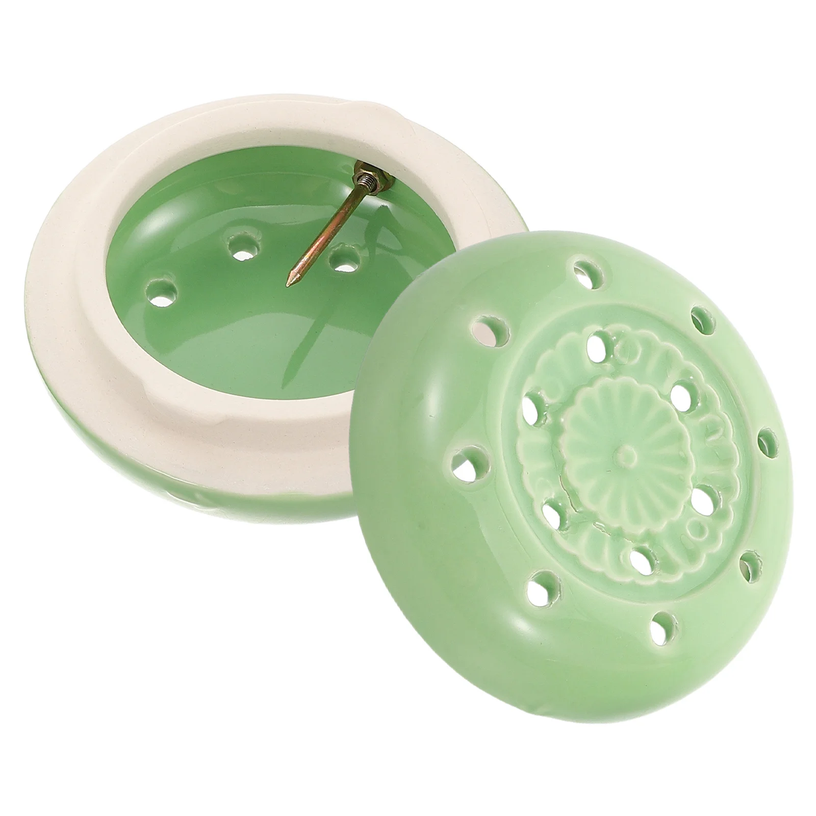 

Ceramic Moxa Burner Portable Design Heat Resistant Even Heating Versatile Usage Relaxation Wellness Travel Home