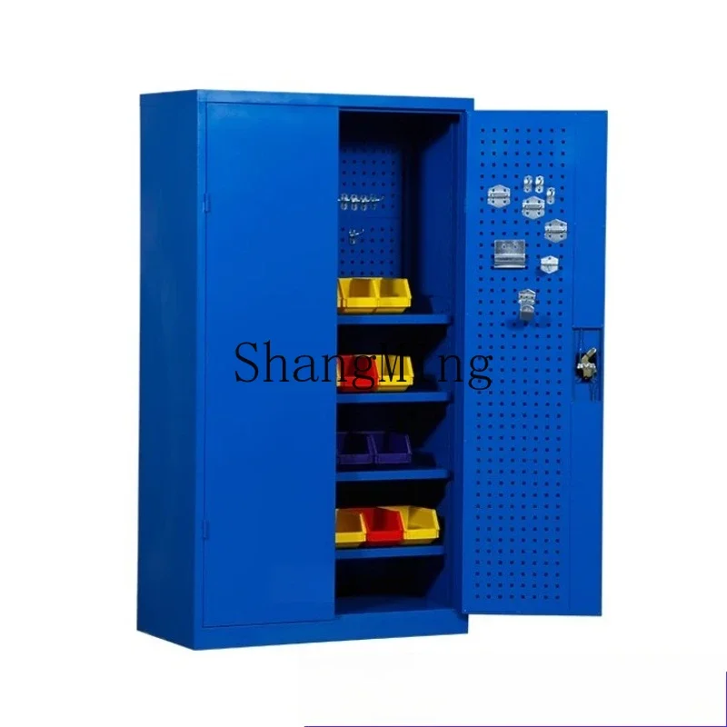 خزانة أدوات باب CL مع خزانة تخزين أدوات ورشة عمل شبكية، خزانة سميكة متعددة الأغراض