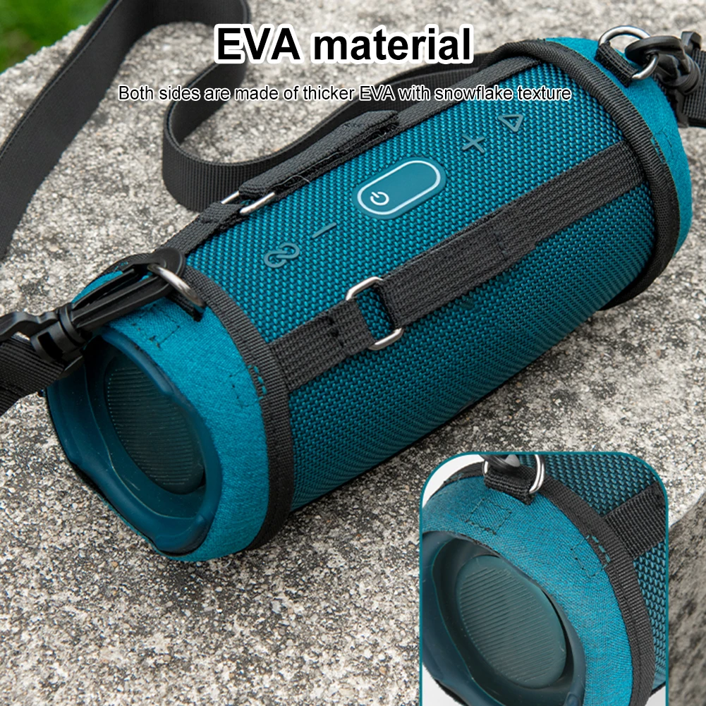 Voor JBL Charge 5 Cover met riem voor JBL Charge 5 Bluetooth-compatibele luidspreker Siliconen beschermhoes Beschermende huidhouder