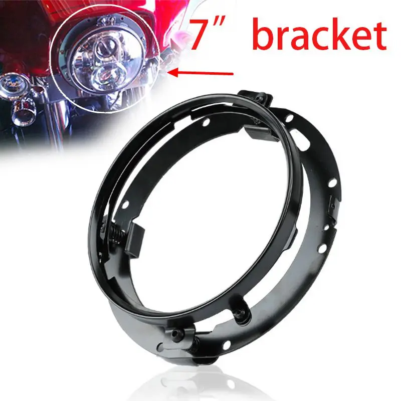 7 Inch Round LED Headlight Mounting Bracket Ring For Car Jeep Wrangler JK Land Rover Defender for H-arley Motorcycle 7