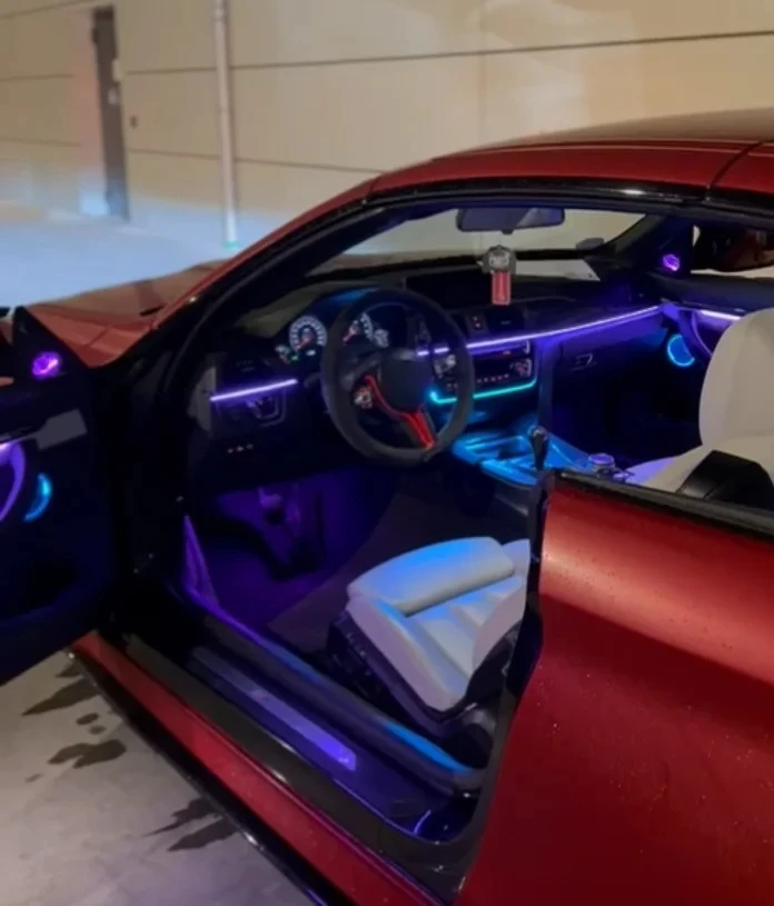 Upgrade 256 Colors Symphony LED Car Interior Ambient Lighting for BMW 4 Series F33 F36 2016-2019 Atmosphere Strip Accessories