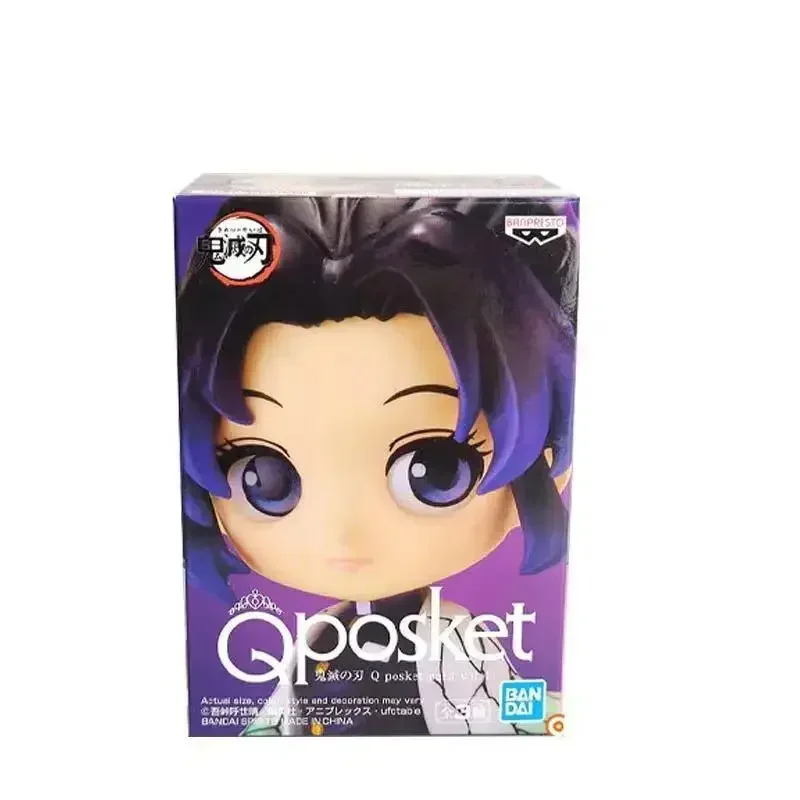 ในสต็อก Bandai BANPRESTO Q-posket Demon Slayer Kochou Shinobu อะนิเมะอุปกรณ์ต่อพ่วงรูปของเล่นเด็กคอลเลกชันของขวัญ
