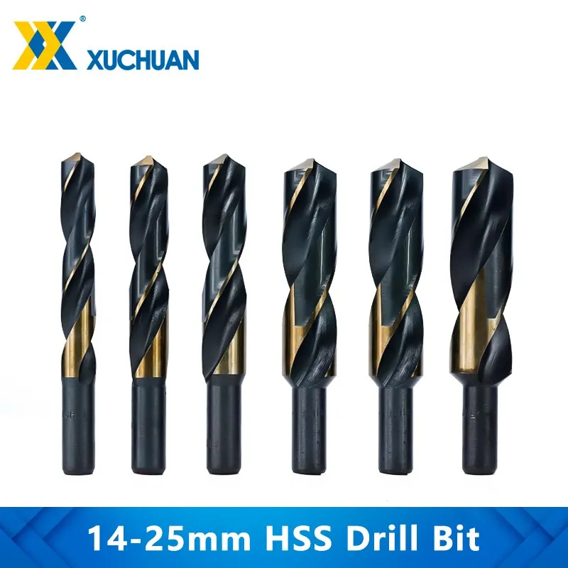 

Reduced Shank HSS Twist Drill Bit 14 16 18 20 22 25mm Woodworking Hole Cutter For Wood/Metal Power Tools Wood Drill Bit