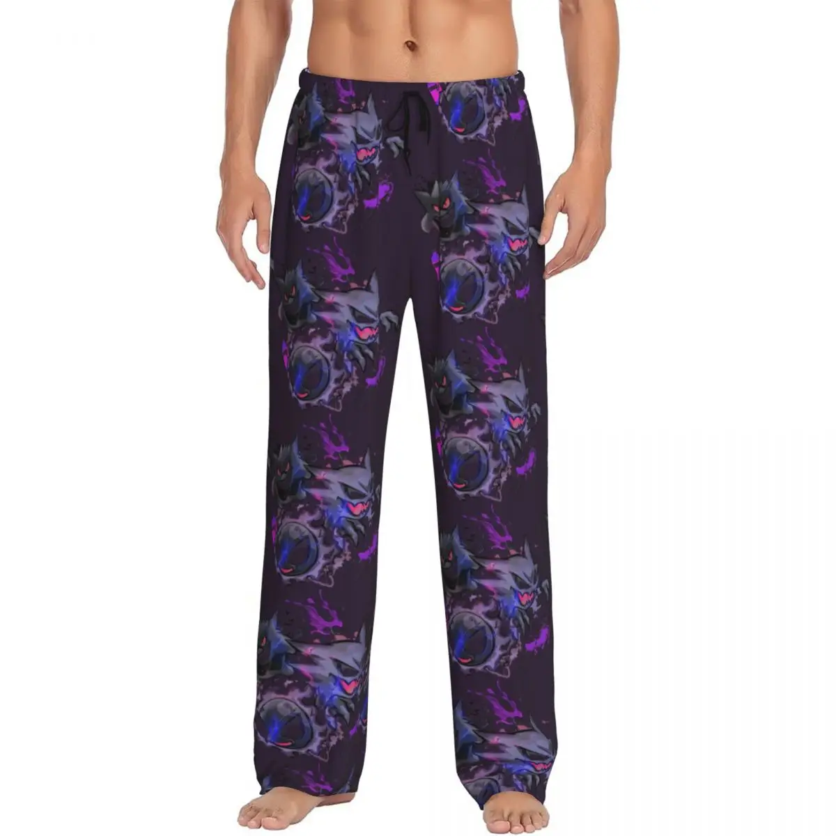 calcas-de-pijama-personalizadas-com-gengars-para-homens-adoraveis-calcas-de-desenho-animado-anime-para-dormir-com-bolsos