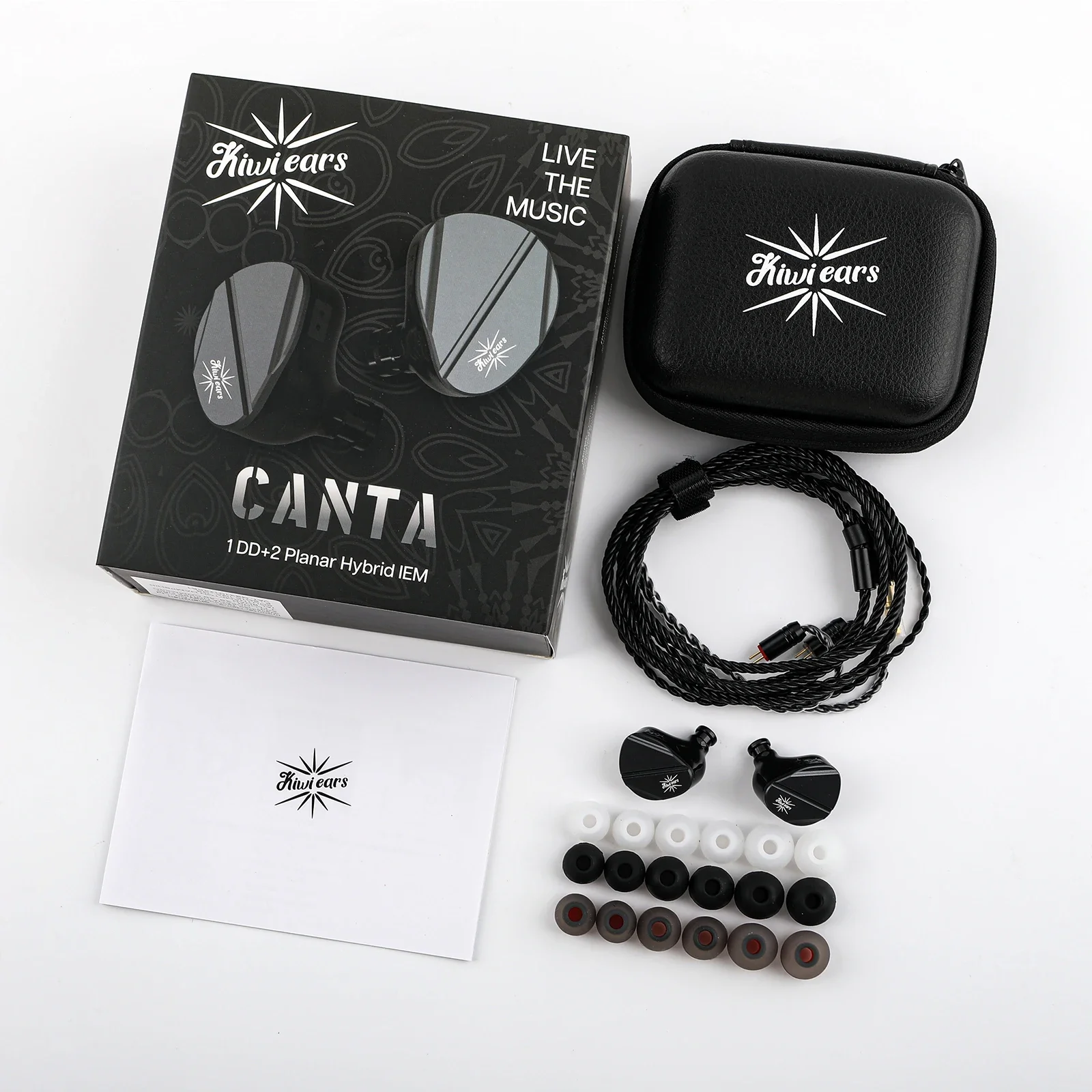 Kiwi Ears Canta 1DD+2Planar Hybrid IEM Earbuds