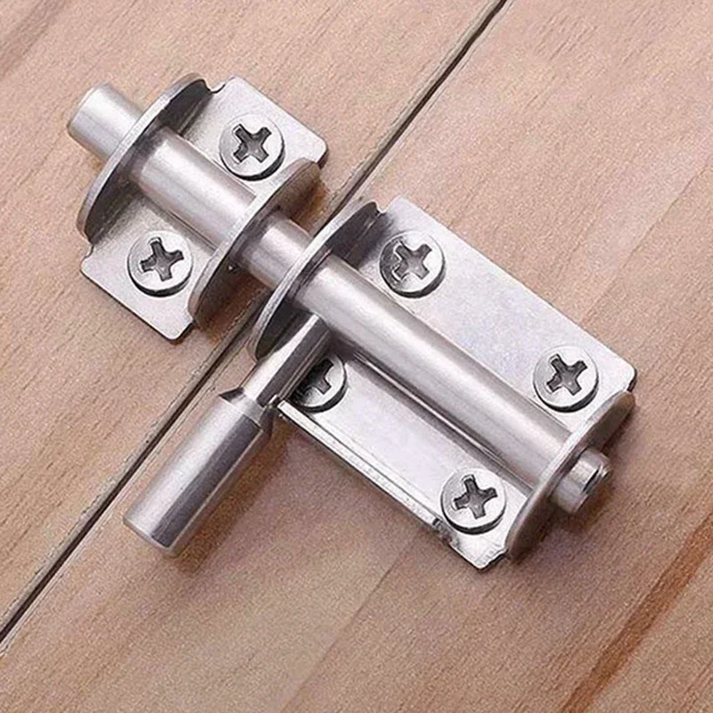 Stainless Steel Door Latch Sliding Bolts Latch Hasp Gate Safety Door Bolt Latch Lock Without Screws