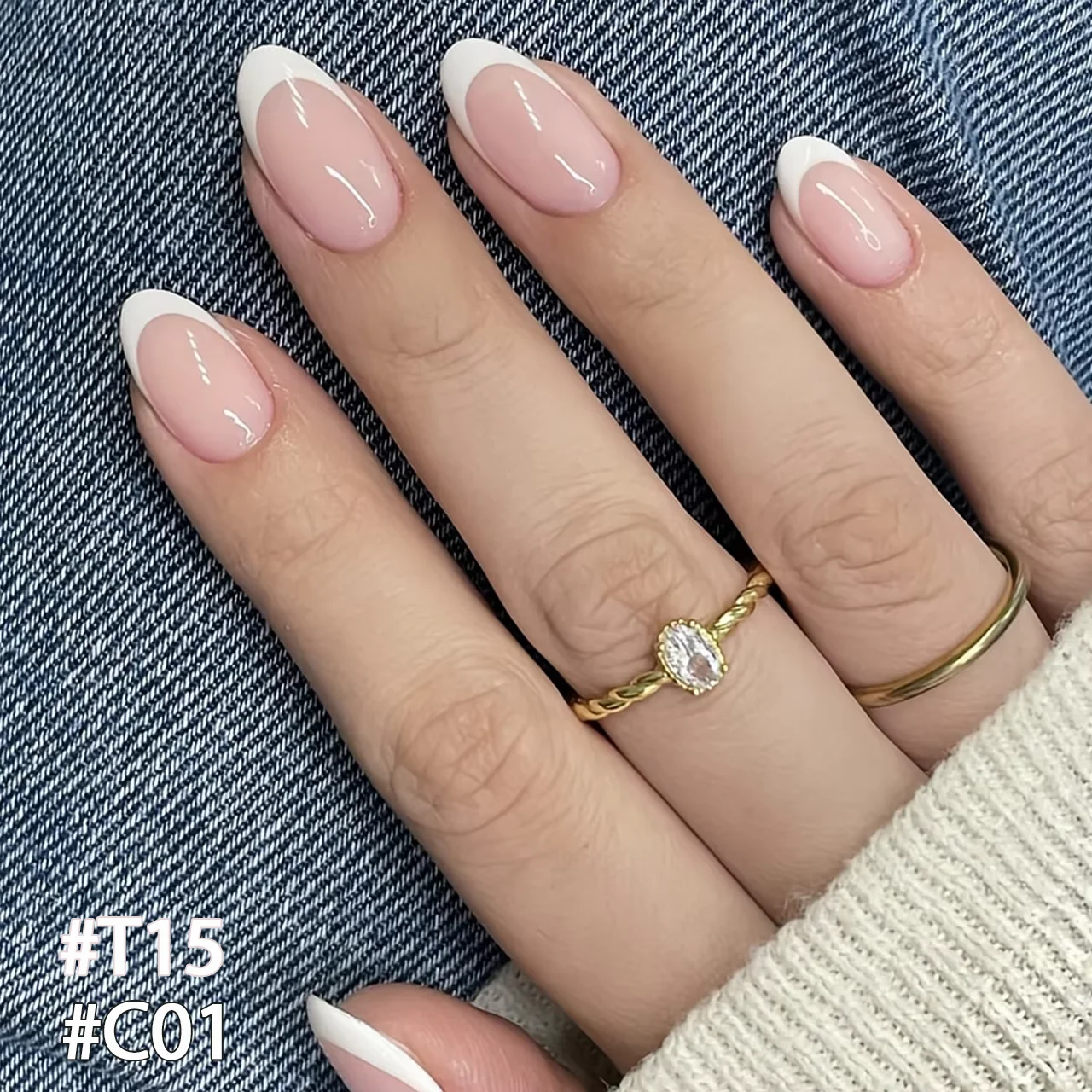 2PCS Nail Gel Polish Set Jelly Pink White UV LED Cured Soak Off Gel Varnish French Tip Manicure Salon Home DIY Nail Art Supplies