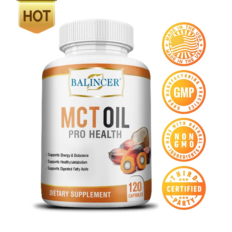 Balincer MCT Oil Supplement, Promotes Healthy Metabolism, Supports Digestive Fatty Acids, Energy and Endurance