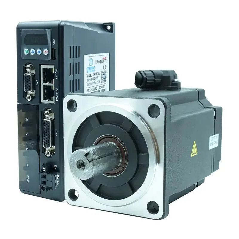 MCAC845-23B-EC+80ASM750-5-17BCH-DB15 24-80VDC 2.38Nm Nema34 Ethercat Servo and Motor for Embroidery Machine