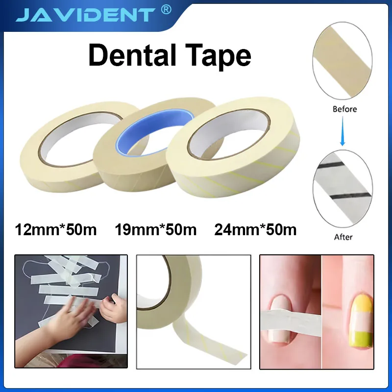 1Roll Dental Tape Sterilization Indicator Autoclave Steam/EO/Plasma Tapes Defend Dentistry Laboratory Material Oral Care Supply