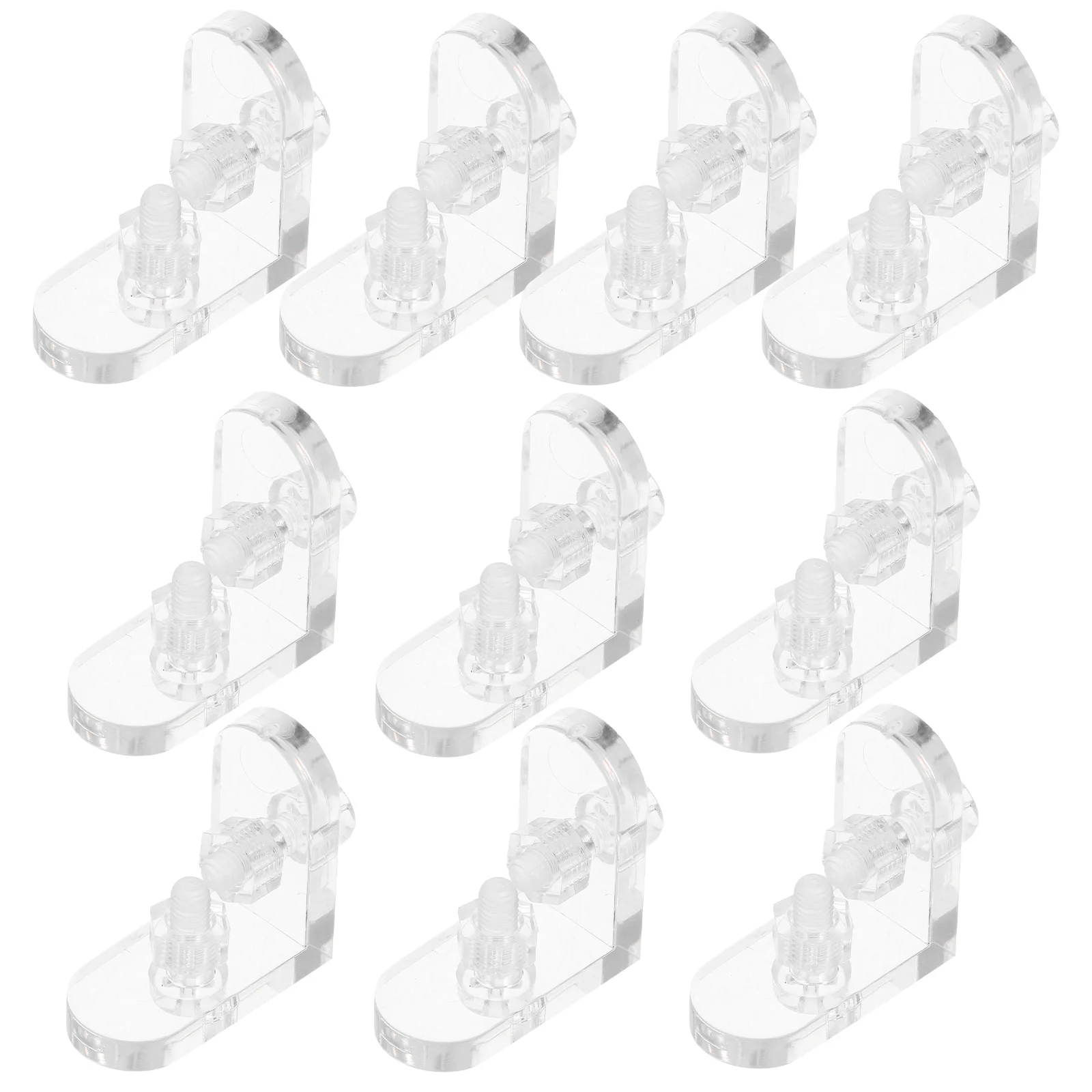 

10pcs Acrylic Corner Brackets Clear Protectors for Furniture Wood Panels Easy Installation High Transparency Edge Guard